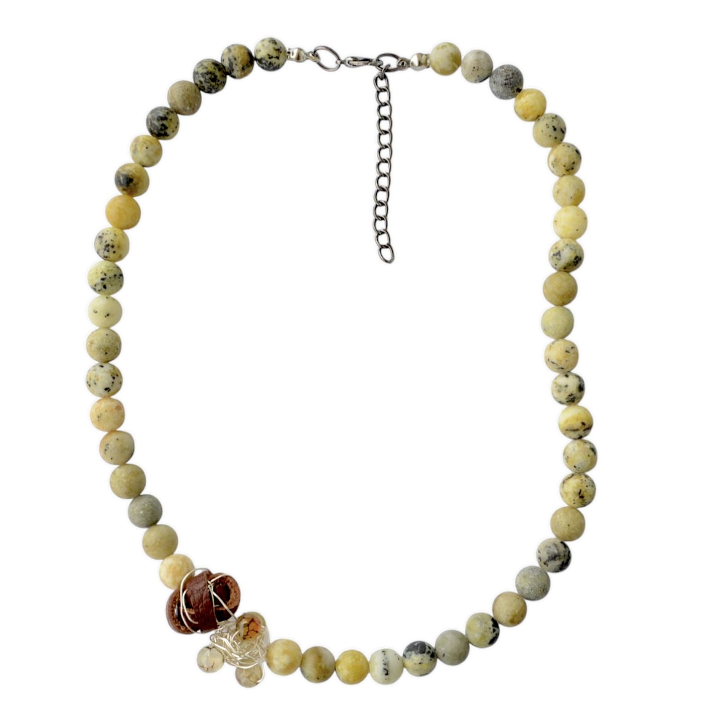 Jasper ve Sitrin Taşlı 3lü Kolye Set