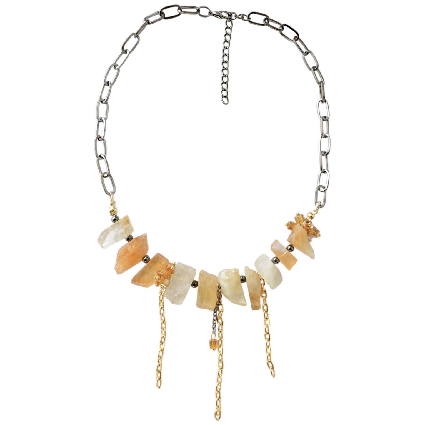 Sitrin ve Akik Taşlı 3lü Kolye Set