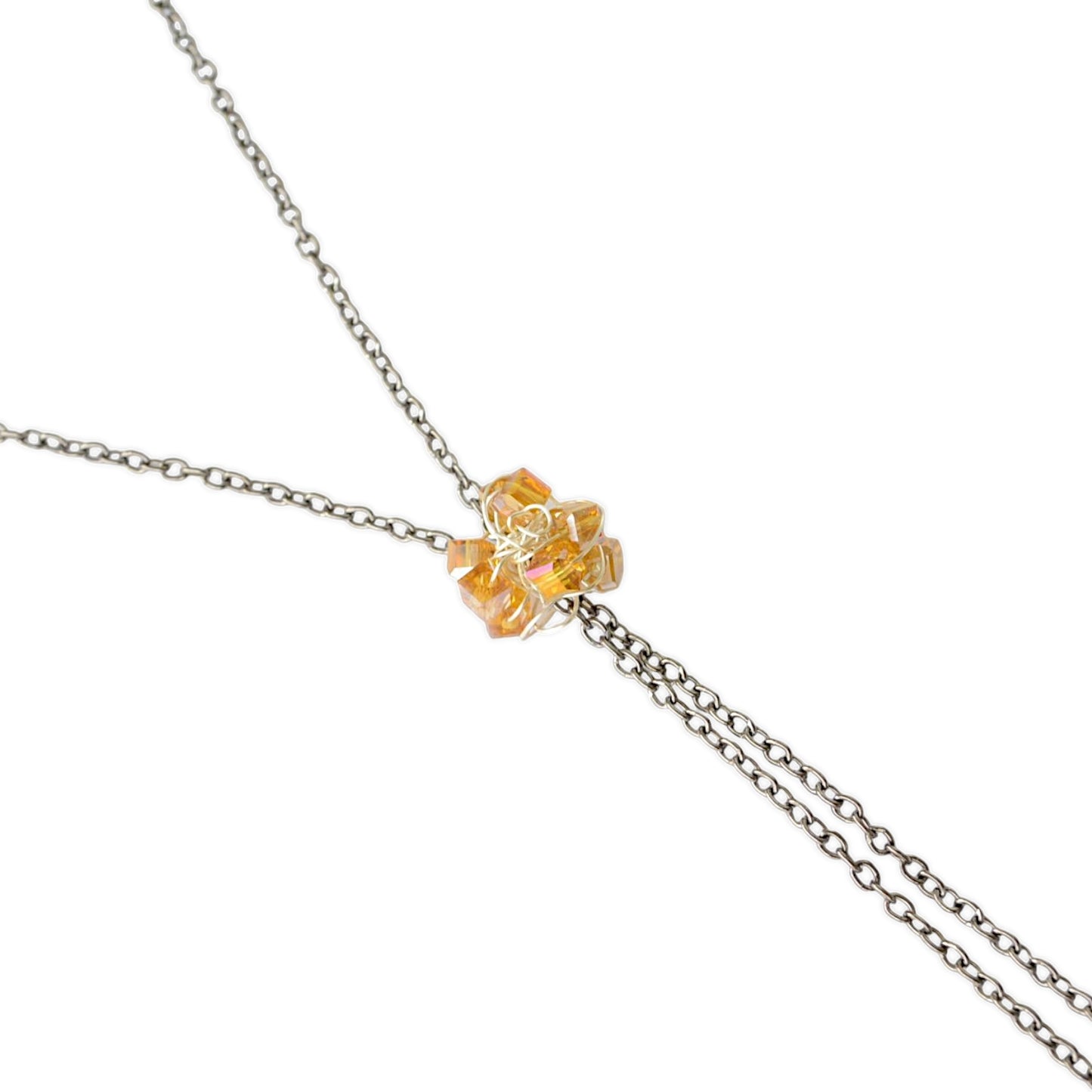 Sitrin ve Akik Taşlı 3lü Kolye Set