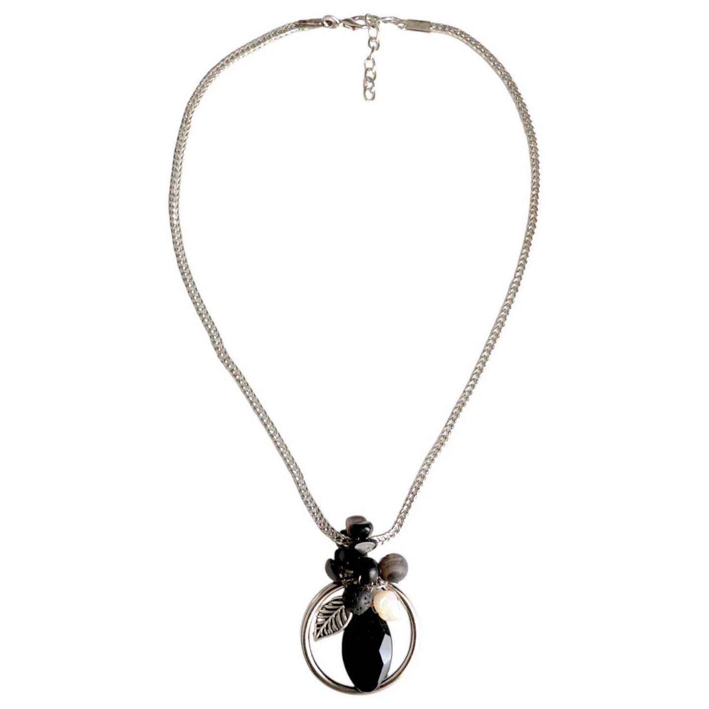 Akik ve Oniks Taşlı 2li Kolye Set