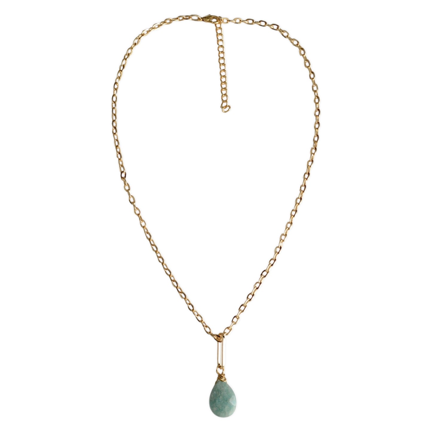 Amazonit ve Mercan Taşlı 3lü Kolye Set