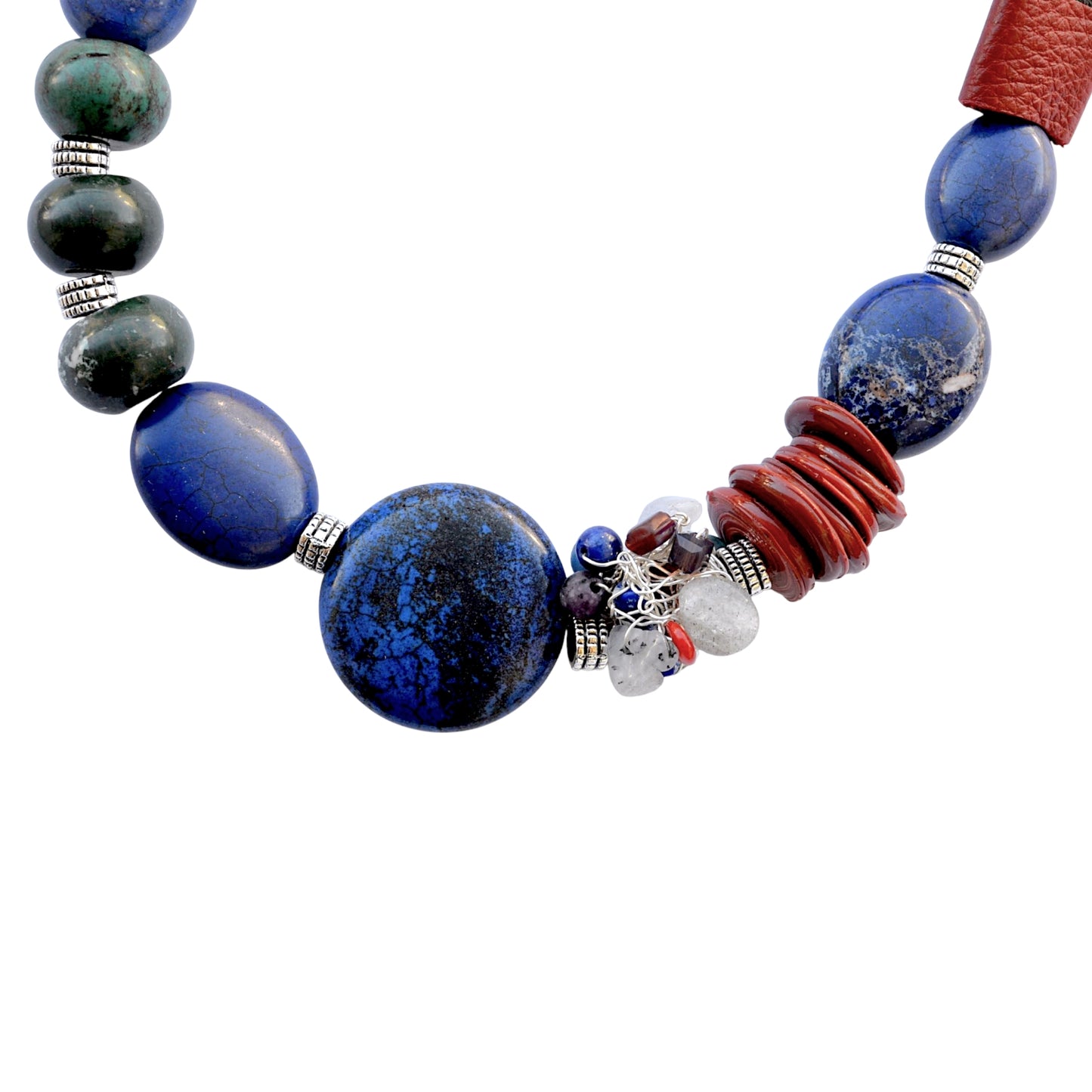 Lapis ve Sodalit Taşlı Kolye