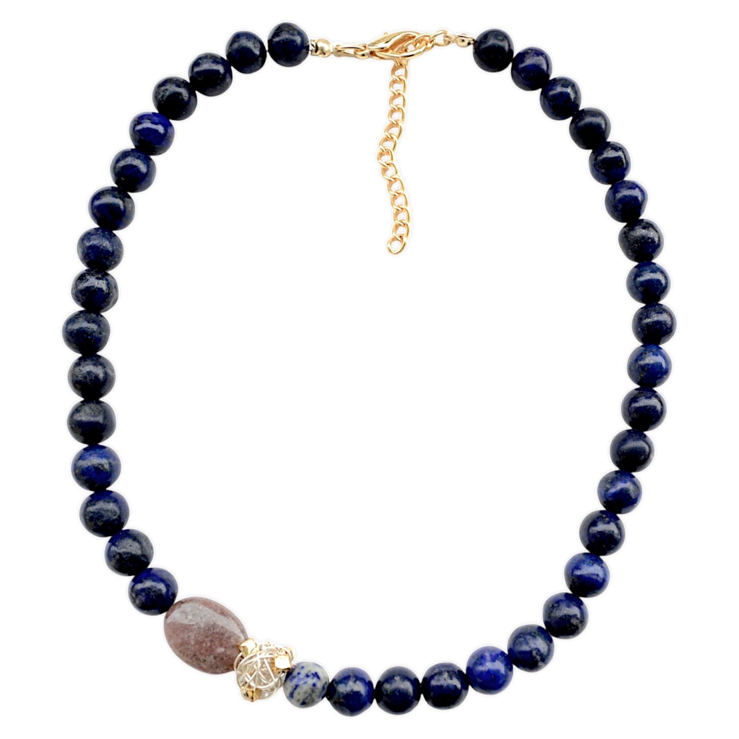 Lapis Lazuli Taşı 2li Kolye Set