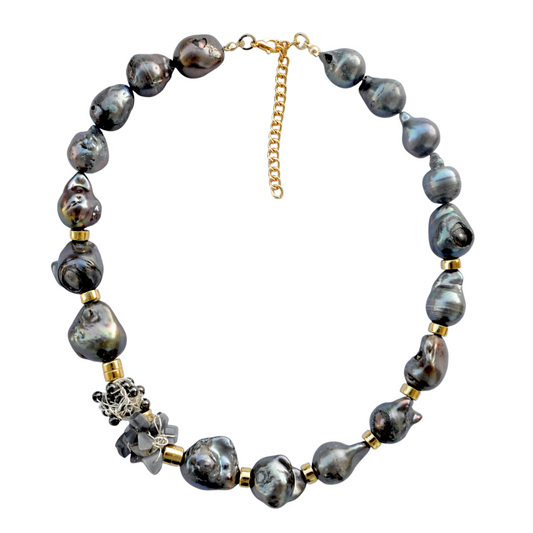 Amorf Barok İnci Kolye