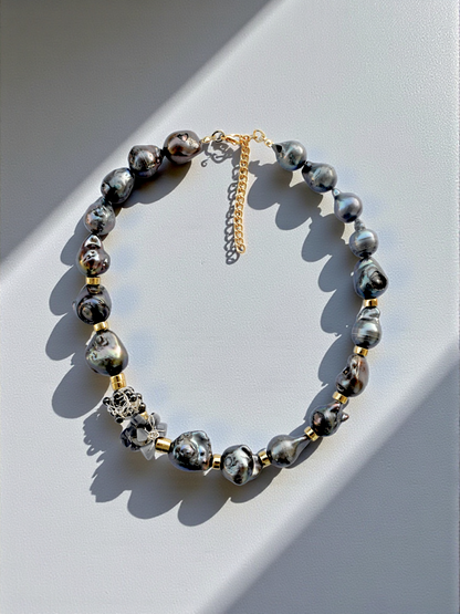 Amorf Barok İnci Kolye