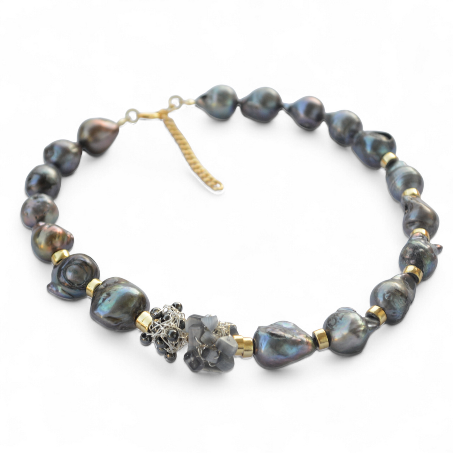 Amorf Barok İnci Kolye