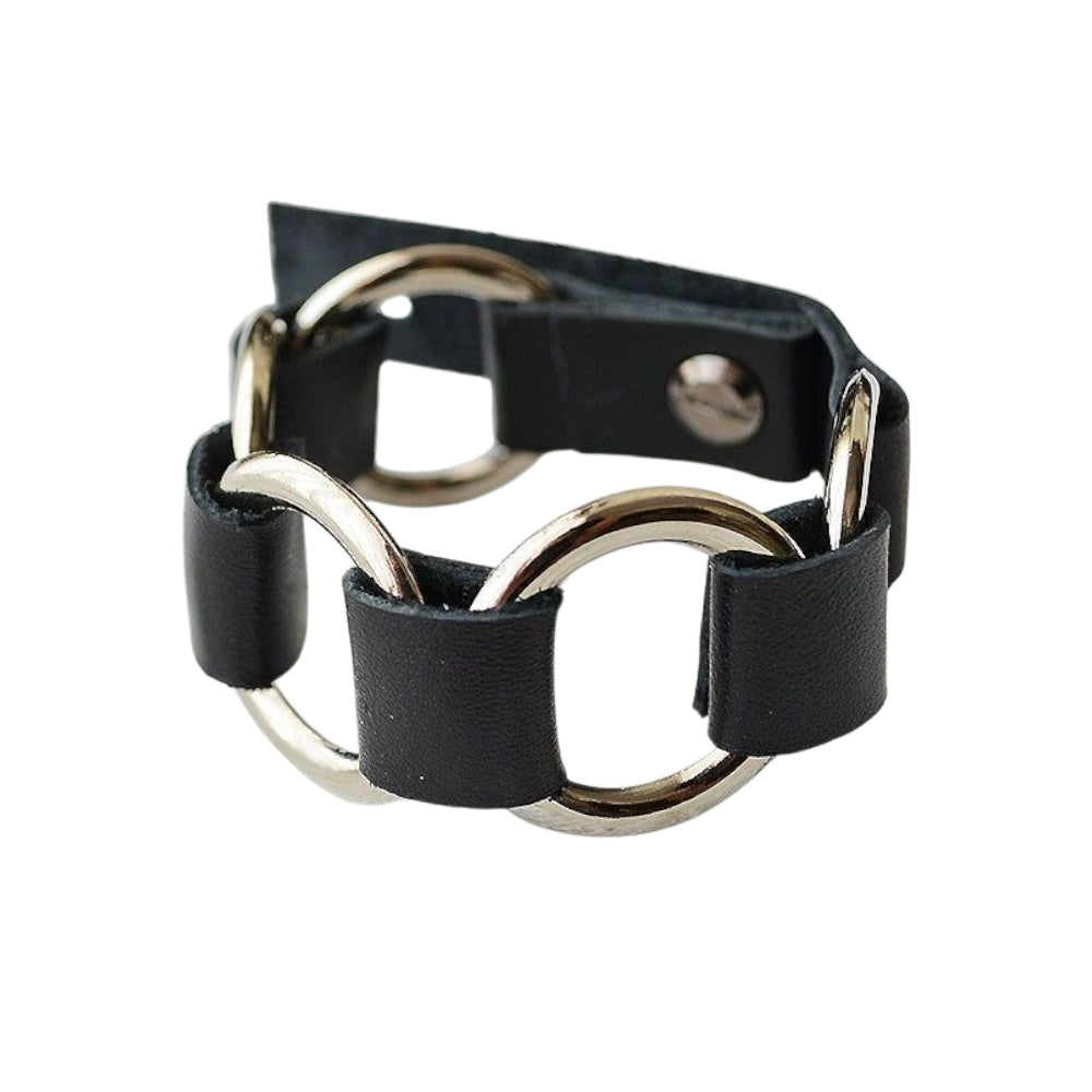 Siyah Derili Halka Bileklik