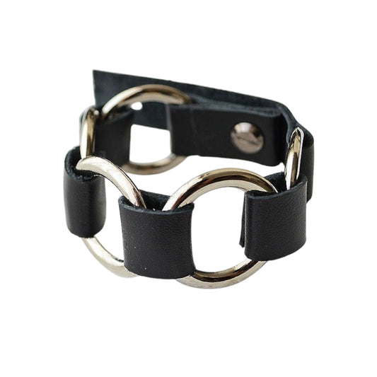 Siyah Derili Halka Bileklik