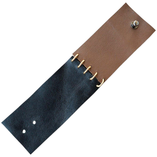 Two-Tone Leather Bracelet