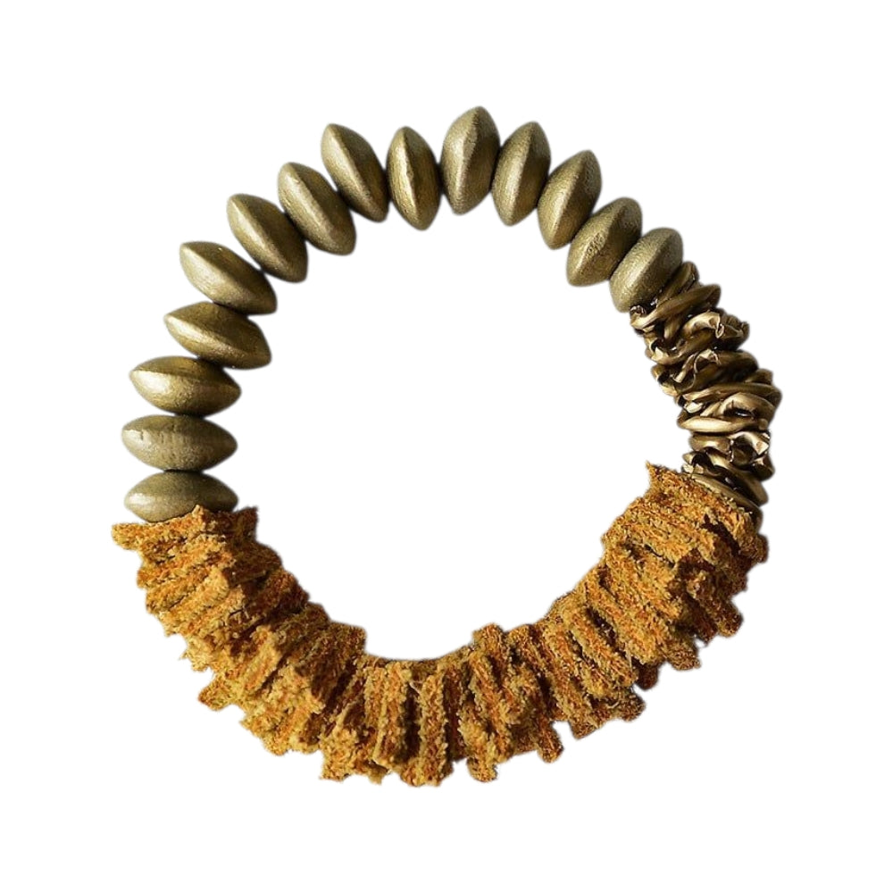 Ahşap ve Deri Bileklik