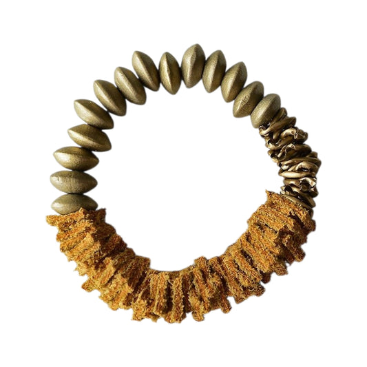 Ahşap ve Deri Bileklik