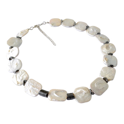 Barok İnci ve Hematit Kolye