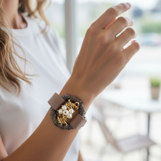 Pearl Leather Bracelet