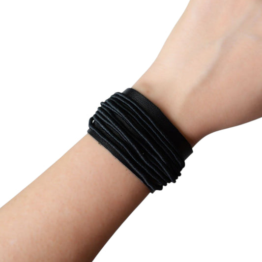 Black Leather Bracelet