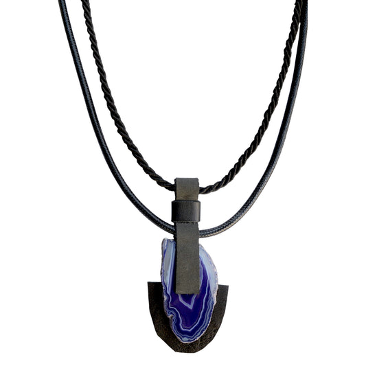 Akik Taşlı Uzun Kolye