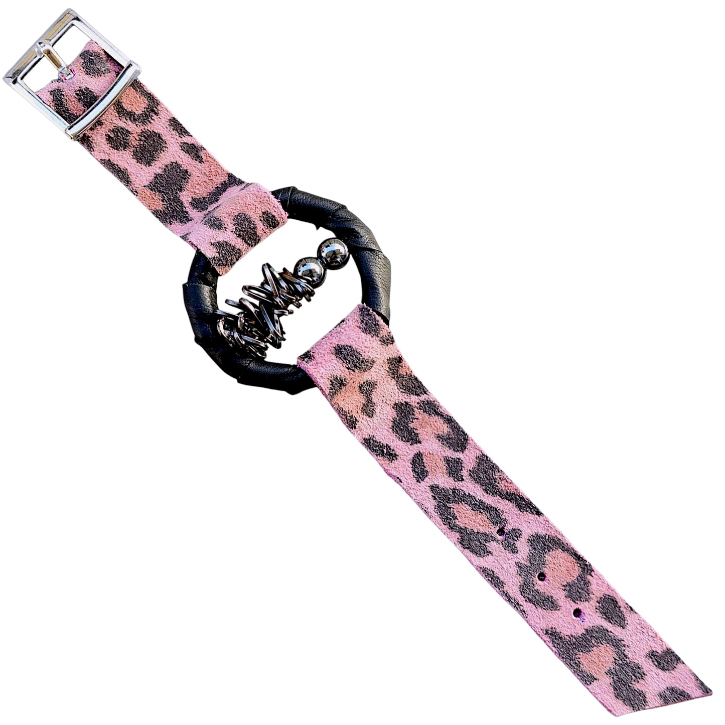 Leopard Patterned Leather Bracelet