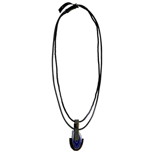 Akik Taşlı Uzun Kolye