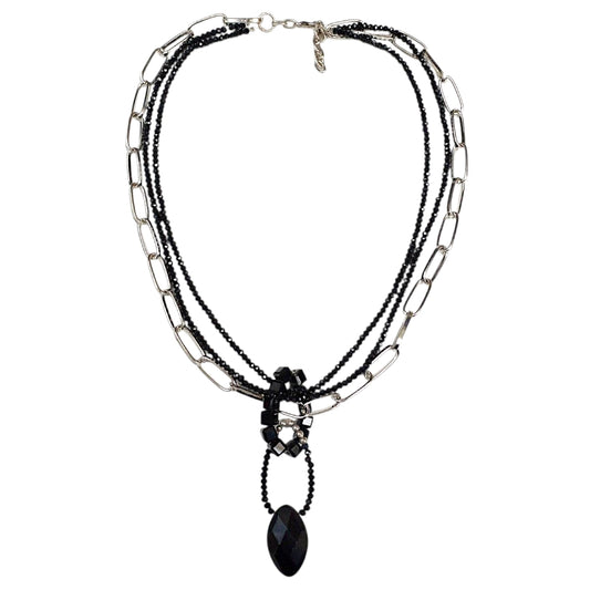Black Crystal Necklace